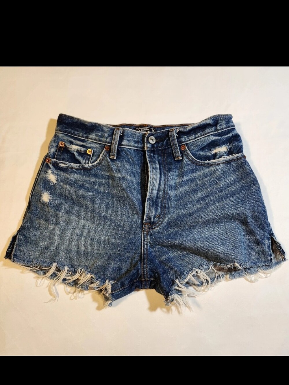 Abercrombie & Fitch Shorts Annie High Rise Denim Womens Size 26 / 2 Cut Off